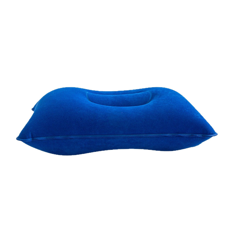 Flocked Square Nap Inflatable Pillow Wholesale Outdoor Camping Style Cushion Travel Flocked Inflatable Pillow in Stock