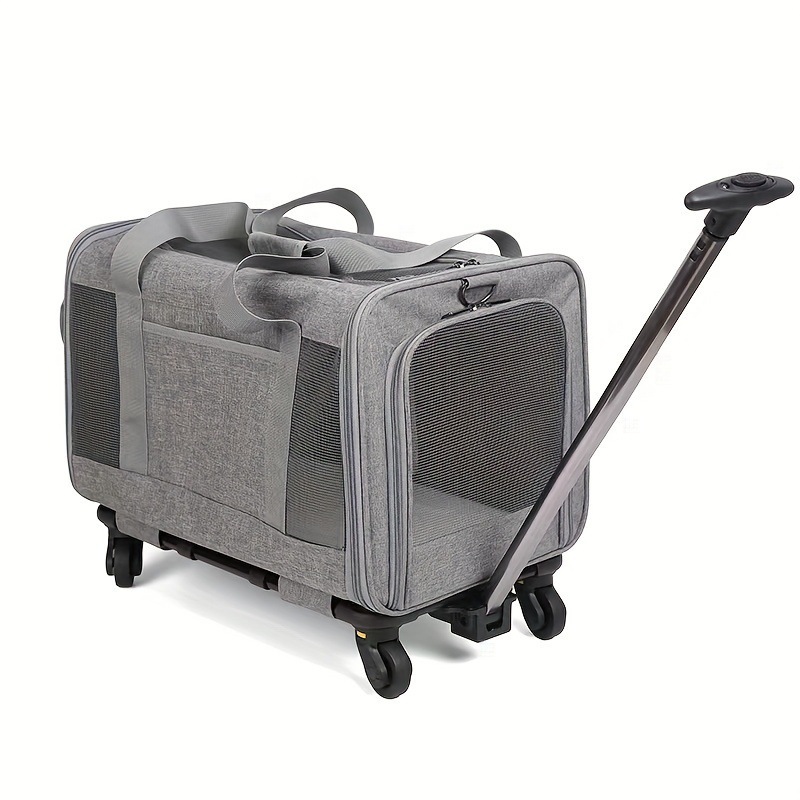 2026 New Cross-Border Dropshipping Detachable Cat and Dog Trolley Case Spacious Foldable Pet Cross-Border