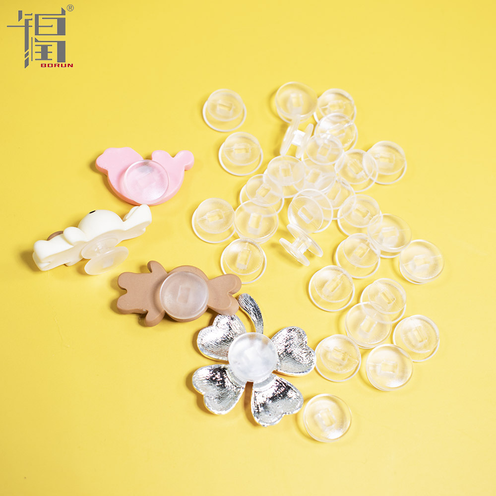 Hole shoes accessories transparent I-bottom buckle 12 repair shoe buckle letter buckle fixed black shoe buckle accessories 8/10