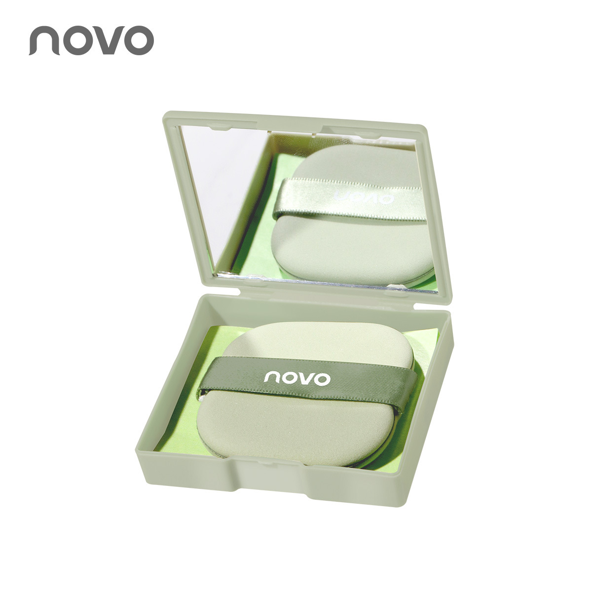 NOVO oil-absorbing paper with mirror powder puff face oil control refreshing summer oil-absorbing oil-absorbing paper boxed portable men and women
