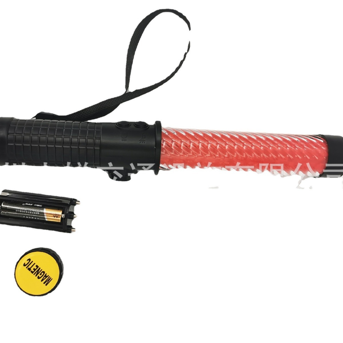 29CM long with horn whistle LED red and blue two-color traffic baton dry battery