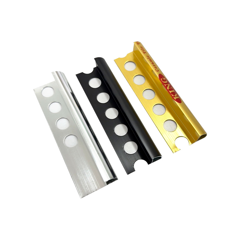 Aluminum Alloy Arc Edge Strips, Tile Edge Strips, Positive Corner Lines, Floor Recessed Edge Strips, Manufacturer Wholesale