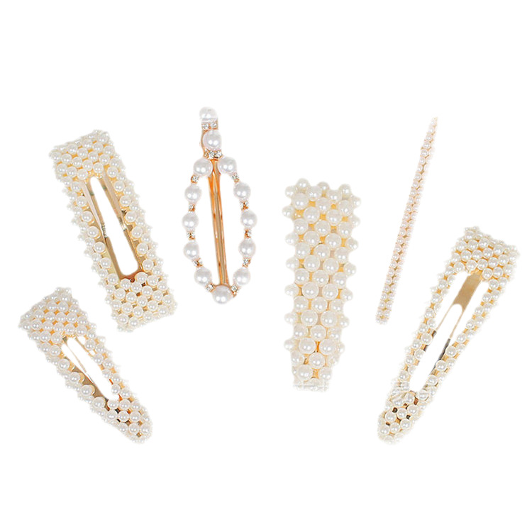 French-Style Pearl Hairpin for Women, High-End Side Bangs Clip, Simple Accessory, Duckbill Clip Hairpin, Hair Accessory