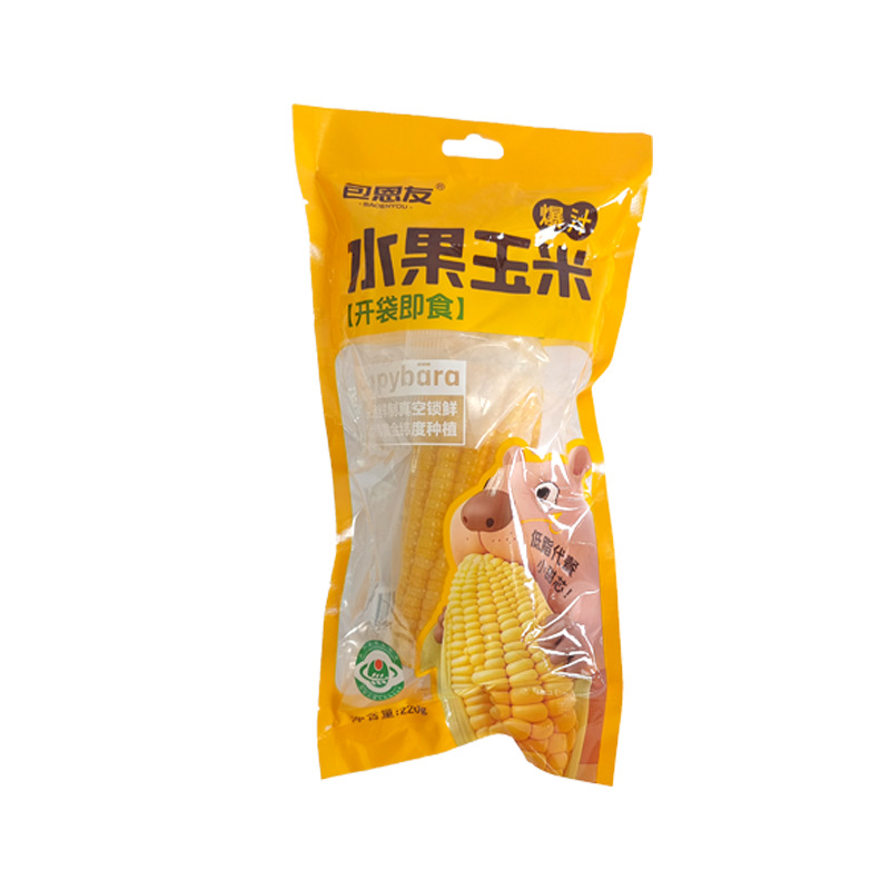 Explosive juice fruit corn 220g instant corn cob coarse grain dormitory breakfast midnight vacuum sweet corn snacks wholesale