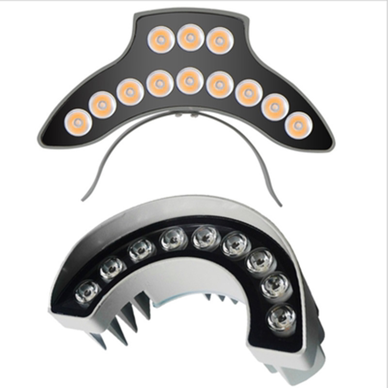 Led Corrugated Light Outdoor Spotlight Waterproof Tile Light Double-Sided Luminous Corrugated Light Roof Light Ancient Building Corrugated Light