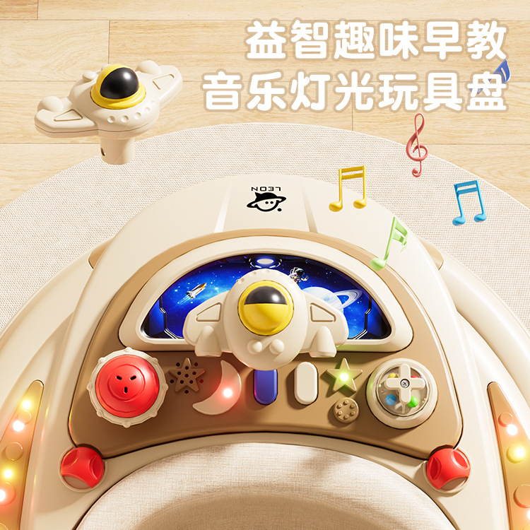 Factory Direct Sales Baby Walker Anti-Rollover Stroller Multifunctional Baby Children's Walking Music Enlightenment