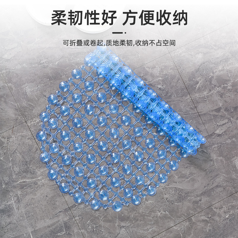Custom PVC Oval water drop bathroom anti-slip mat for elderly children bathroom shower room bathtub bath anti-slip mat