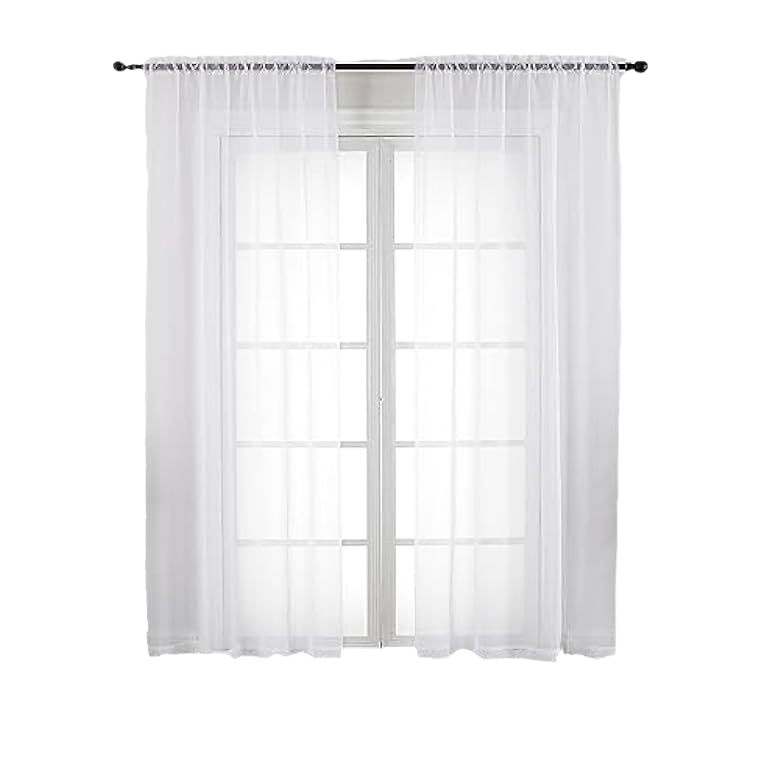 Cross-border curtain white gauze curtain Teflon curtain finished gauze curtain multi-color Amazon EBAY curtain