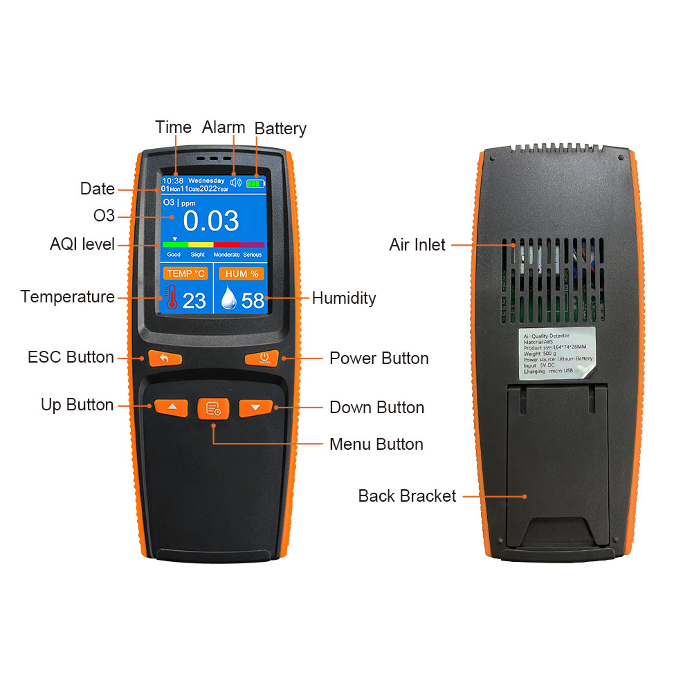 O3 testing instrument handheld ozone detector toolbox handheld detector factory wholesale + foreign trade