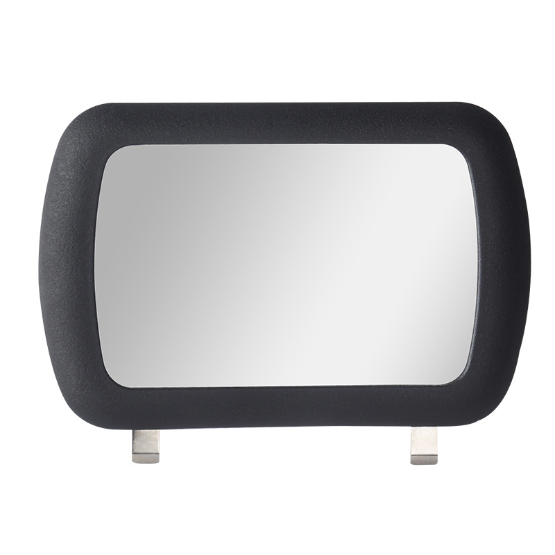 Car Sun Visor Clip-On Vanity Mirror, Car Passenger Vanity Mirror, Interior Sunshade High-Definition Glass Rearview Mirror