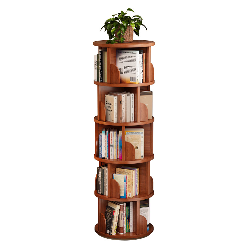 Rotating Bookshelf 360-degree Bookcase Internet Celebratory Storage Household Living Room Movable Children Floor Rack Storage Cabinet