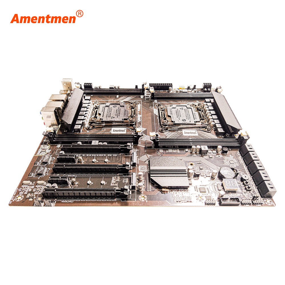 New X99 Dual Motherboard DDR3 Desktop Computer Server with 2673V3 E5 2678v3