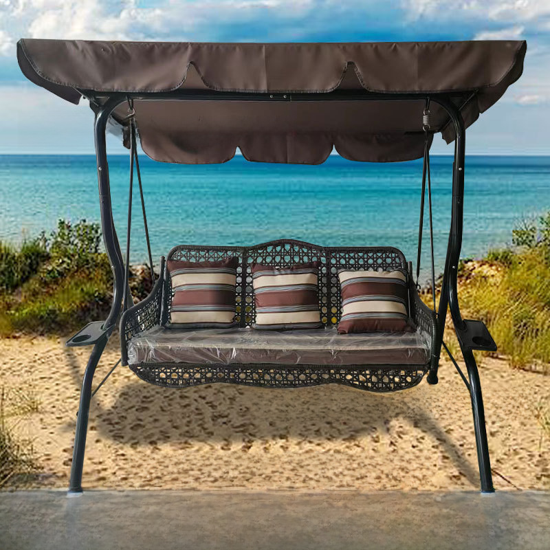 Double Outdoor Swing Chair Hanging Basket Children's Outdoor Garden Lazy Rocking Chair Hanging Blue Chair Indoor Hanging Bar Single