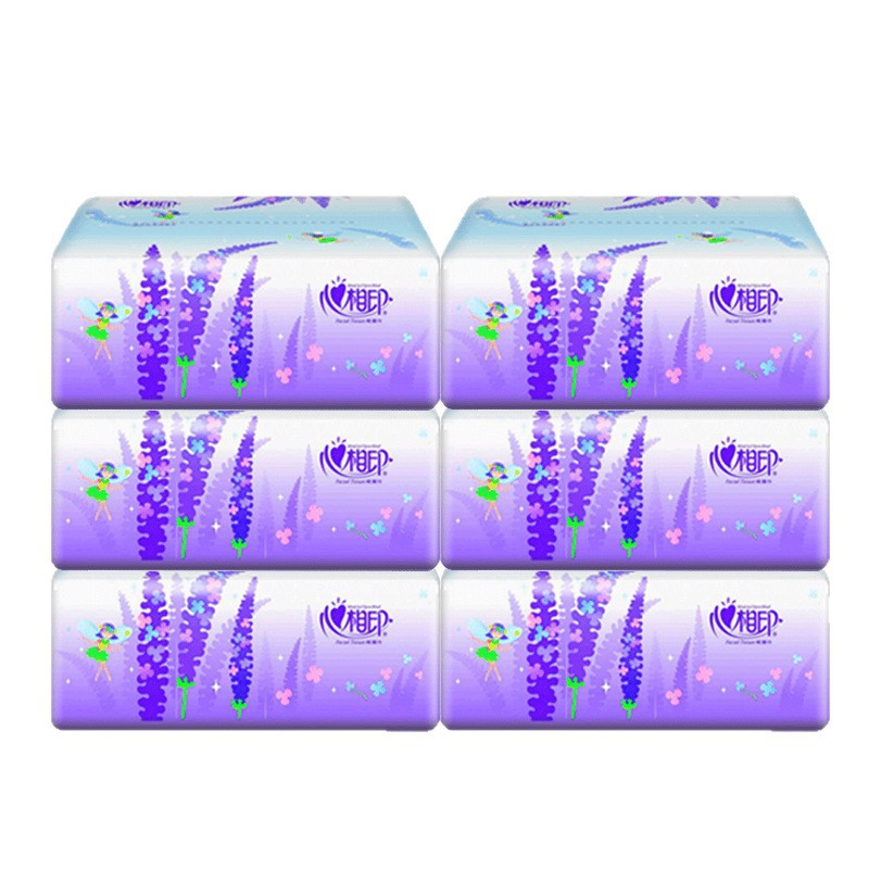 Heart-To-Heart Tea Language Tissue Paper, 3-Ply, 100 Sheets, Facial Tissue, Handkerchief Paper, Toilet Paper, Napkin, Thick and Soft Facial Tissue