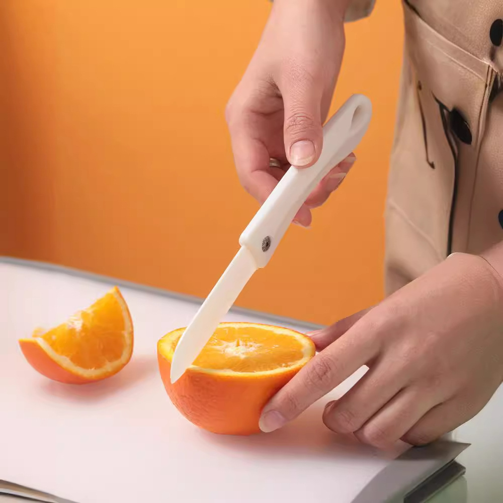 Japanese-style ceramic fruit knife melon knife fruit knife foldable ceramic knife peeler creative portable knife