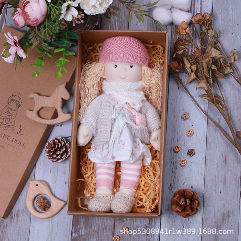 Cotton Body Waldorf Doll Artist Handmade Mini Dress-Up Doll DIY Waldorf Doll