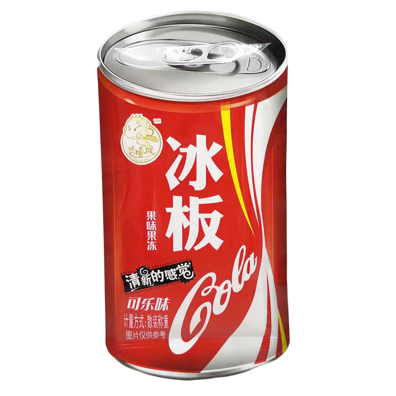 Internet Celebrity Can Soda Bottle Coke Flavored Jelly Slices Ice Board Kidsren's Shop Campus Entrance Kidsren's Snacks Wholesale