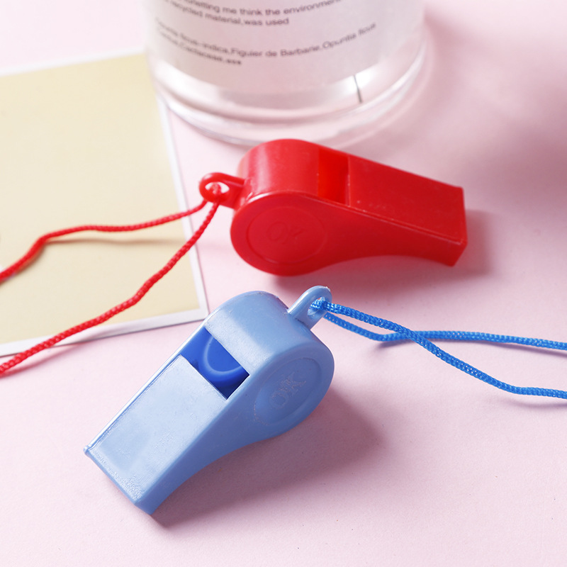 Sporting goods plastic whistle children's toys color cheer refueling referee whistle fans factory direct wholesale