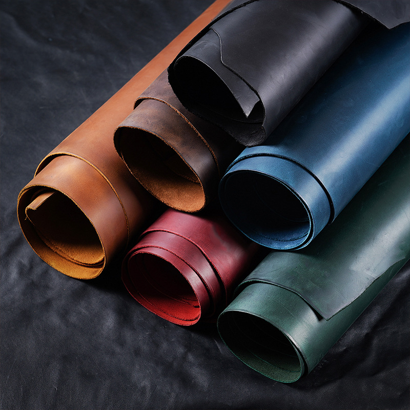 кожа Crazy Horse, верхний слой коровьей кожи, материал для багажа и обуви, ручная работа, толщина 2.0 мм