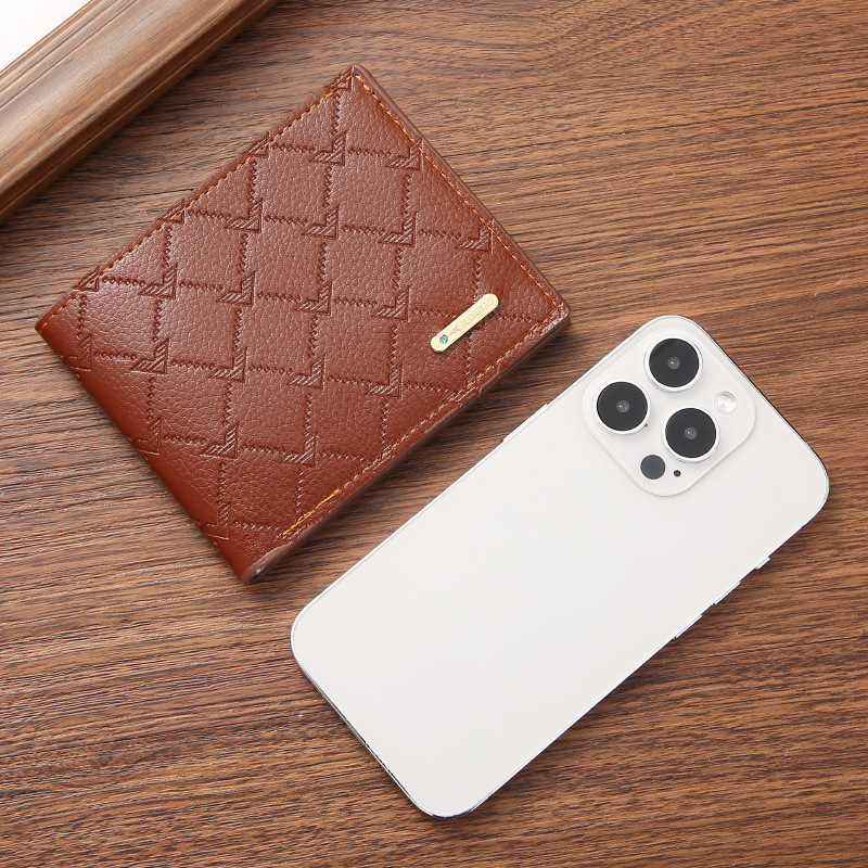 2024 New Cross-Border Supply Pu Coin Wallet Card Holder Men's Wallet Short Source Manufacturer Wallet Wholesale