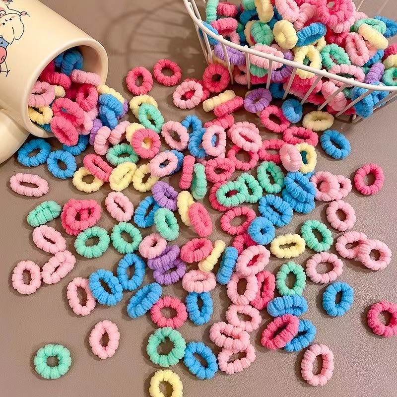 Baby Tie Head Rubber Tendon Girls' Baby's Elastic Good Hair-free Towel Ring Hair Rope Children's Cute Durable Hair Rope