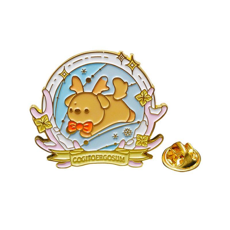 Manufacturer's Metal Badge Brooch Badge Customization Animation Paint Imitation Enamel Team Logo School Badge Badge Customization