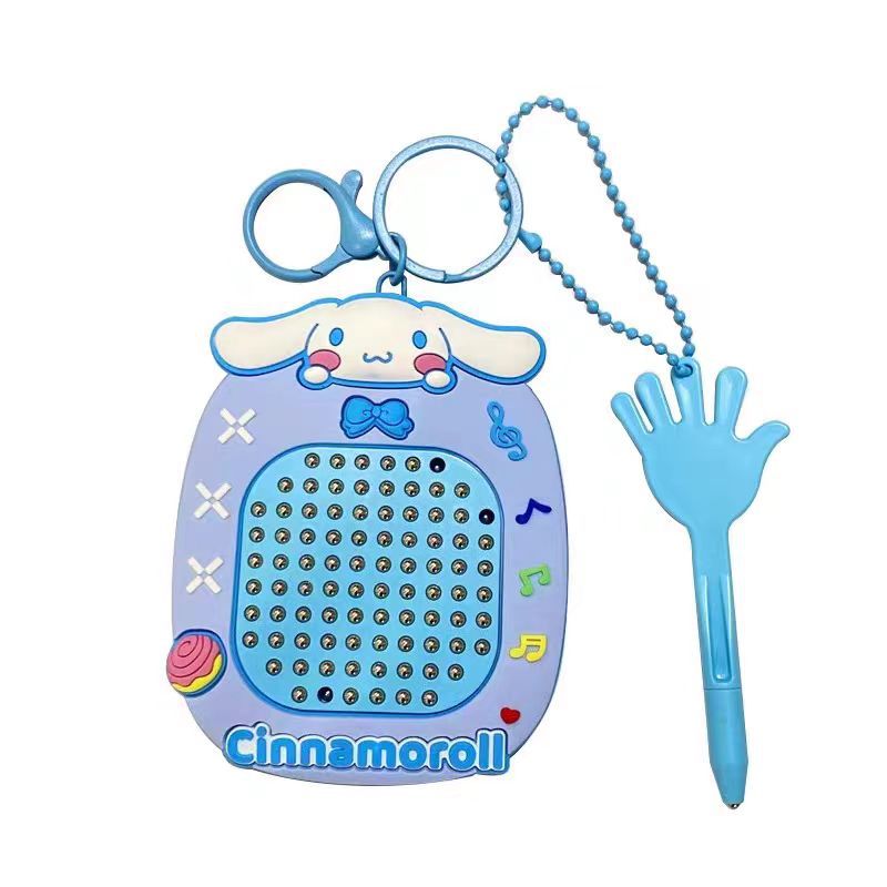 Creative Cartoon Magnetic Steel Ball Drawing Board Keychain Backpack Small Pendant Decompression Magnetic Drawing Board Maze Toy Wholesale