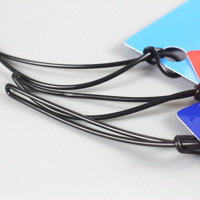 Cross-border travel luggage tag PVC color lanyard transparent rope certificate lanyard long-term in stock also optional color
