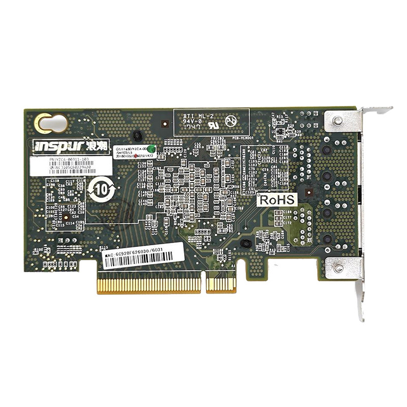 Double-port Langchao 10 Gigabit Double-port Network Card Power Port 10G X540-T2 Package Test Supports Qunhui NAS