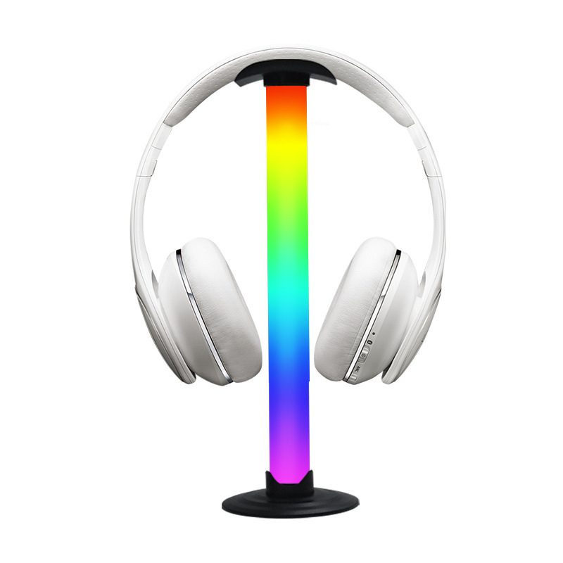 USB Button Headphone Stand Desktop Atmosphere Light Gaming Room Computer Rgb Fantasy Decorative Light Headphone Display Stand
