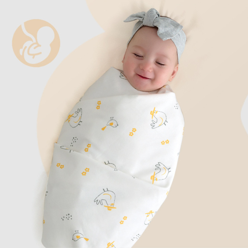 Newborn Baby Wrapping Towel Spring and Autumn Summer Thin Pure Cotton Newborn Baby Delivery Room Pack Swaddling Quilt Wrapping Cloth