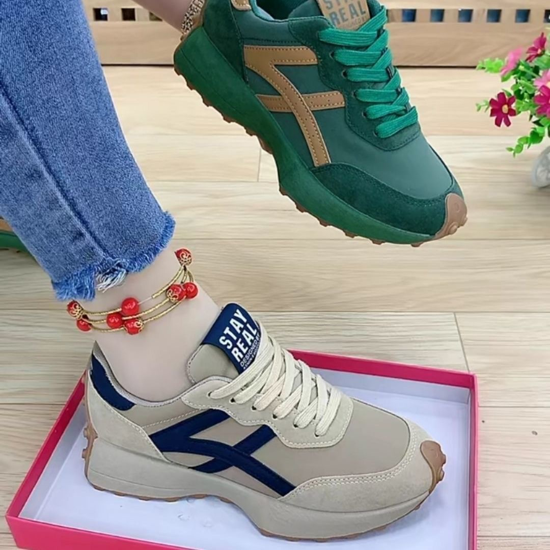 Кроссовки Форрест Гамп для женщин 2025 весна и осень новые повседневные обувь с толстой подошвой вафельные папины обувь женская модная