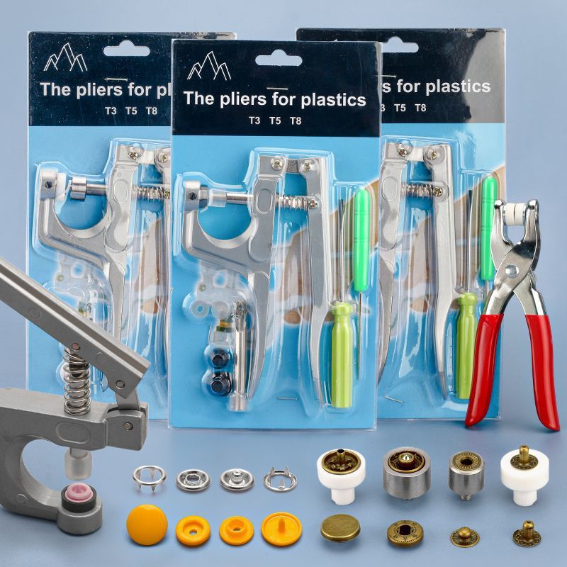 Snap Press Pliers Manual Snap Machine Four-Button Mold Snap Tool Pliers Press Clip Five-Claw Snap Installation Tool