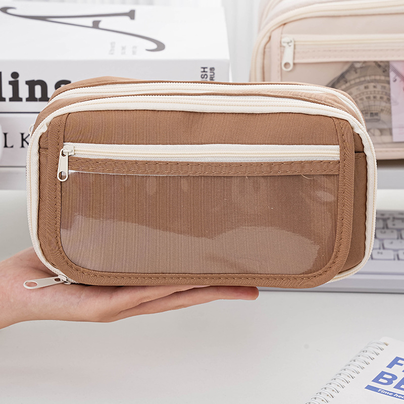 Пенал Kappi Bala Flip, креативный мультяшный пенал для студентов средней школы, большой объём, простой пенал, устойчивый к загрязнениям