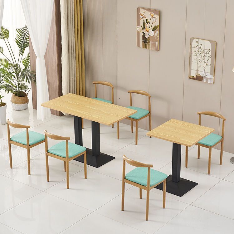 Snack Noodle Shop Barbecue Breakfast Catering Fast Food Table and Chair Combination Milk Tea Dessert Shop Restaurant Table Commercial Economical