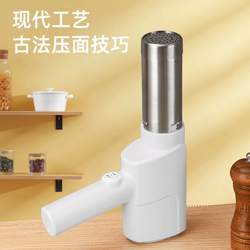 Cross-Border Fully Automatic Noodle Press Handheld Electric Noodle Press Household Small 304 Stainless Steel Noodle Gun