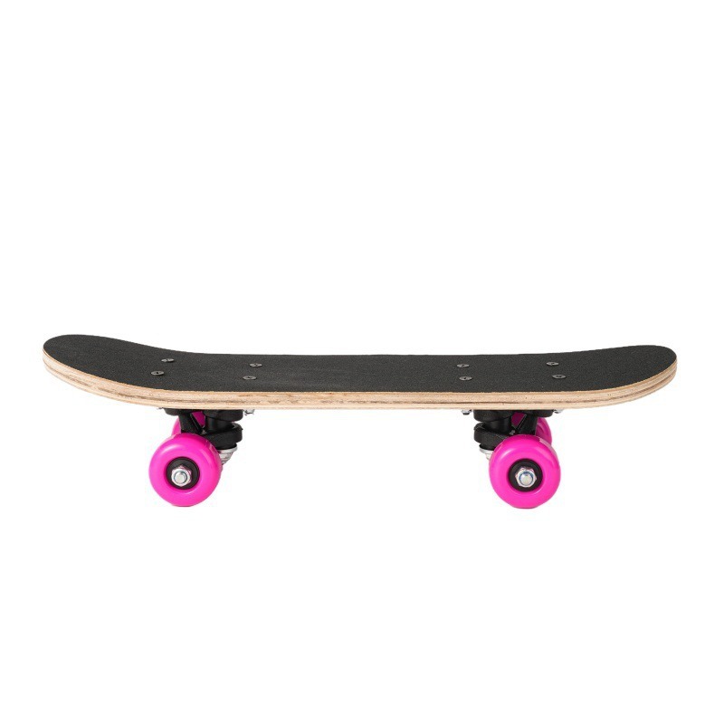 Four-Wheel Skateboard for Beginners, Boys, Girls, Teenagers, and Children, Double-Sided Anti-Slip Matte Surface Skateboard, Customizable