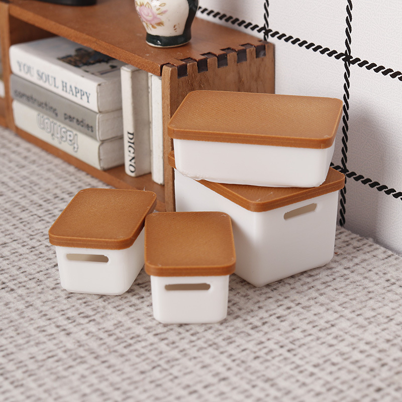 Miniature Model 12-Point Dollhouse Storage Box Mini Ornaments Dollhouse Play House DIY Toys