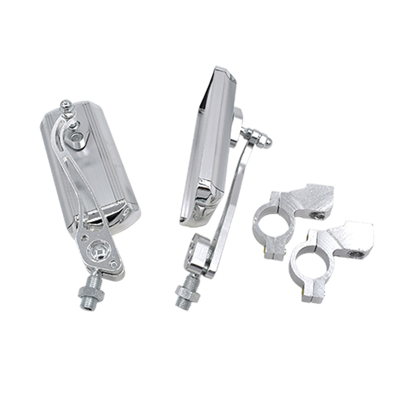 Cross-Border Handlebar Rearview Mirror Bicycle Motorcycle Modified Electric Vehicle Lens Aluminum Alloy Reflector Reversing