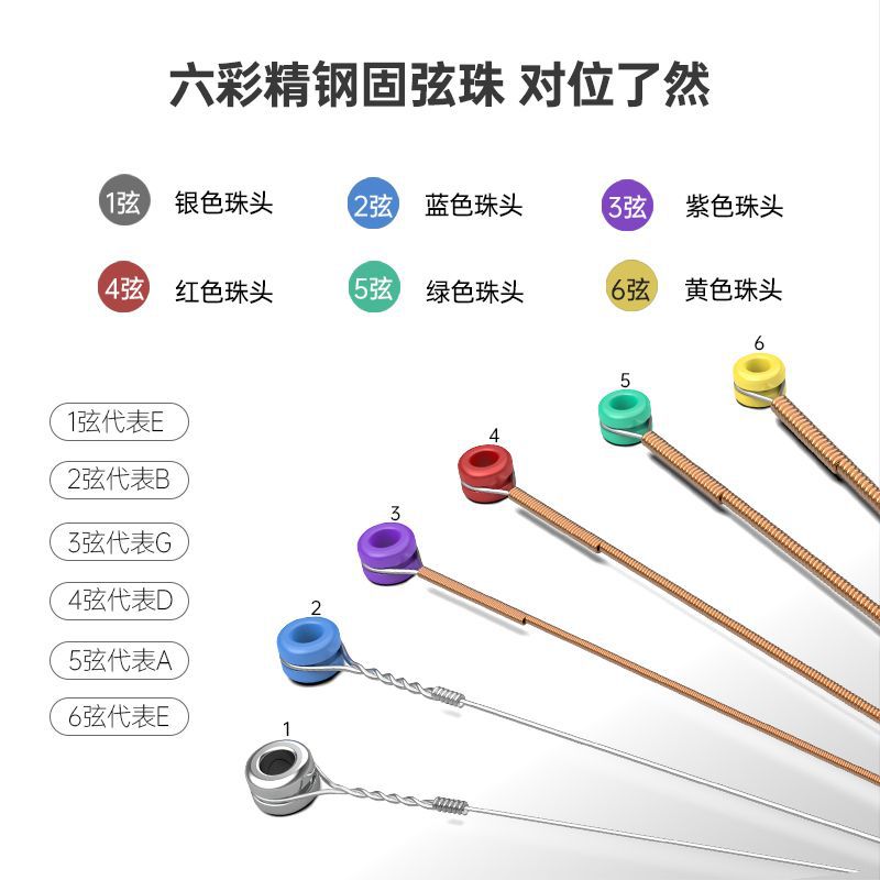 Guitar Strings, Folk Guitar Strings, a Set of 8 Guitar Strings, One String, Two Strings, Three Strings, Rust-Proof and Not Easy to Break, Complete Set of Strings