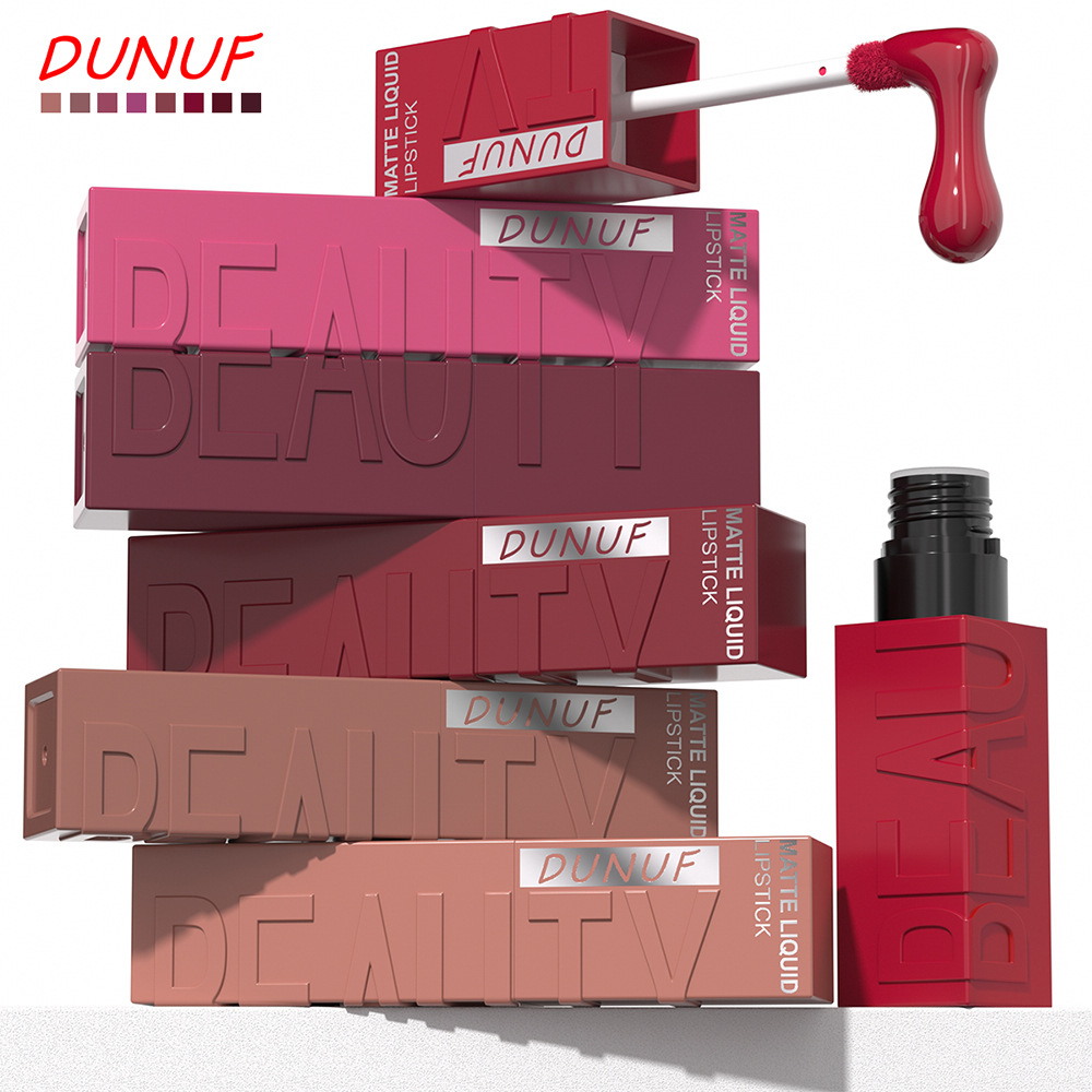 Dunuf 8-Color Square Tube Lip Gloss. Please Check! Link Disclaimer - Exclusively for Foreign Trade