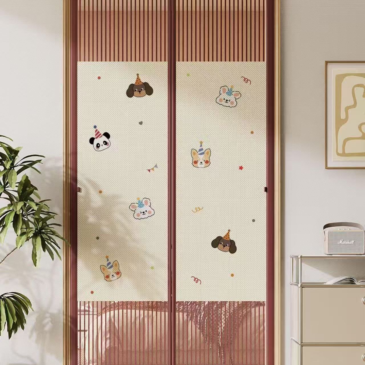 Magnetic Anti-Mosquito Screen Door Privacy Door Curtain Modern Study Fashion Breathable Partition Suitable for 2025 New Products