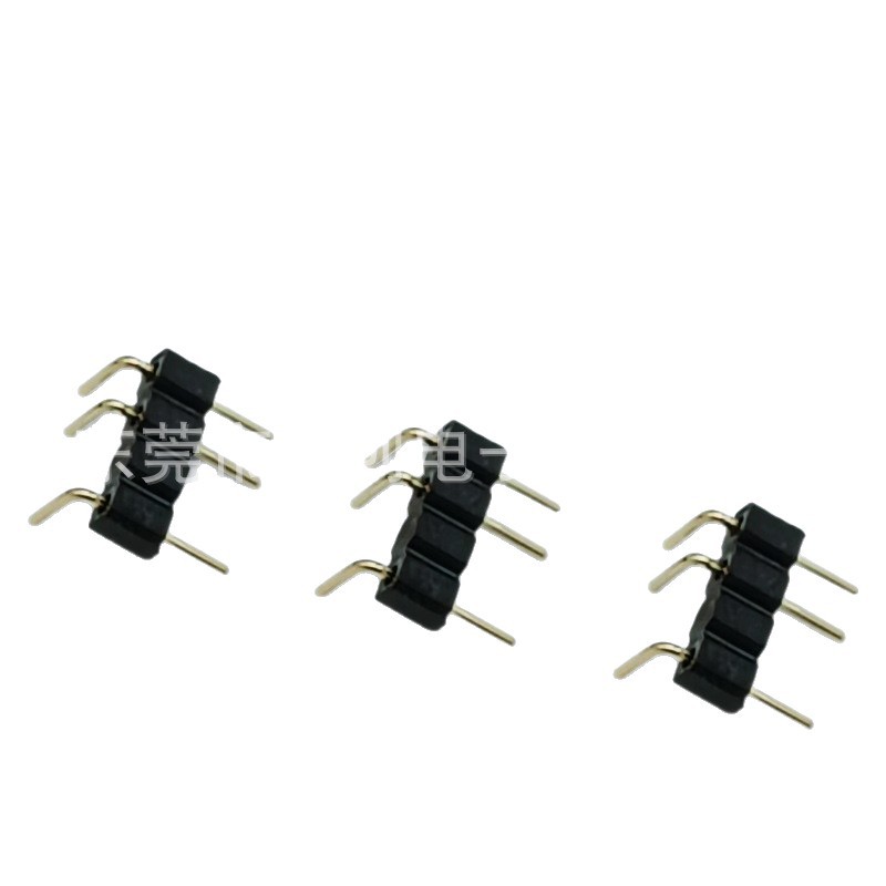 2.54mm Pitch 3P Bent Pin Dual-Row Pin Header Straight Pin Bent Pin Flat Pin Female Socket Pin Header Digital Computer Adapter