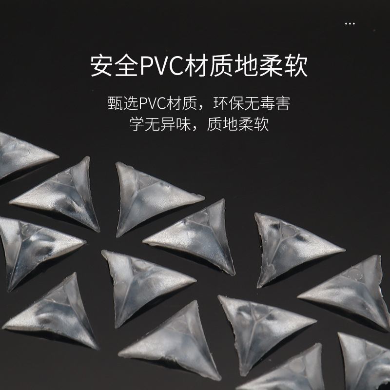 Transparent Crystal Dust-proof Corner Drawer Corner Wardrobe Cabinet Dead Corner Furniture Anti-collision Dirty Anti-dust Cabinet Triangle Sticker