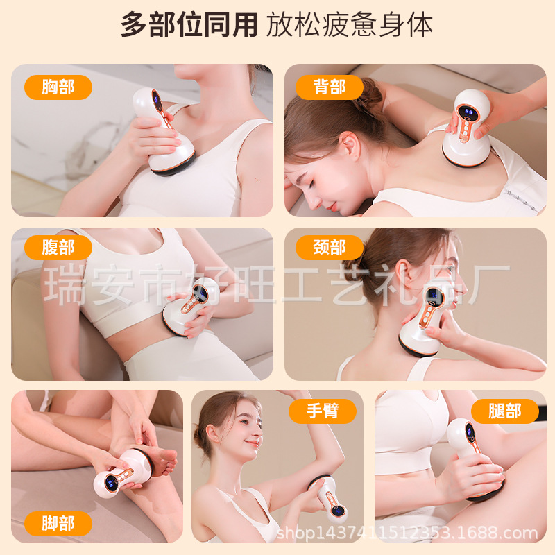 Bianstone Massager, Natural Warm Moxibustion Instrument, Relieves Pain in Multiple Parts of the Body, Hot Compress Physiotherapy Abdominal Massager