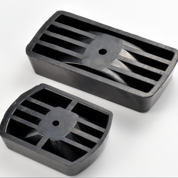 Rubber Block Non-Slip Rubber Caster Brake Large Small Double Size Rubber Tire Pad 0kg Top Caster