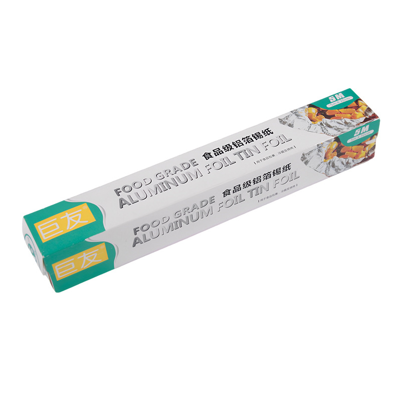 Disposable Barbecue Aluminum Foil Tin Foil Large Roll Thickeneded Food Grade Tin Foil Household Oven Takeaway Packaging Aluminum Foil