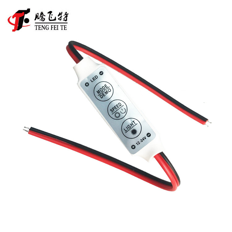 Мини контроллер одноцветного светодиода, одноцветный диммер, трехкнопочный ручной диммер