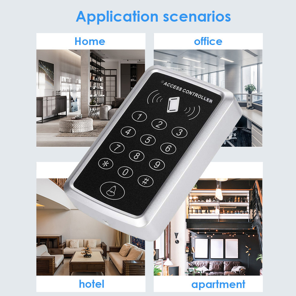 Swipe Card Password Access Control System All-In-One Idic Access Controller Digital Access Control Lock All-In-One Machine System Set