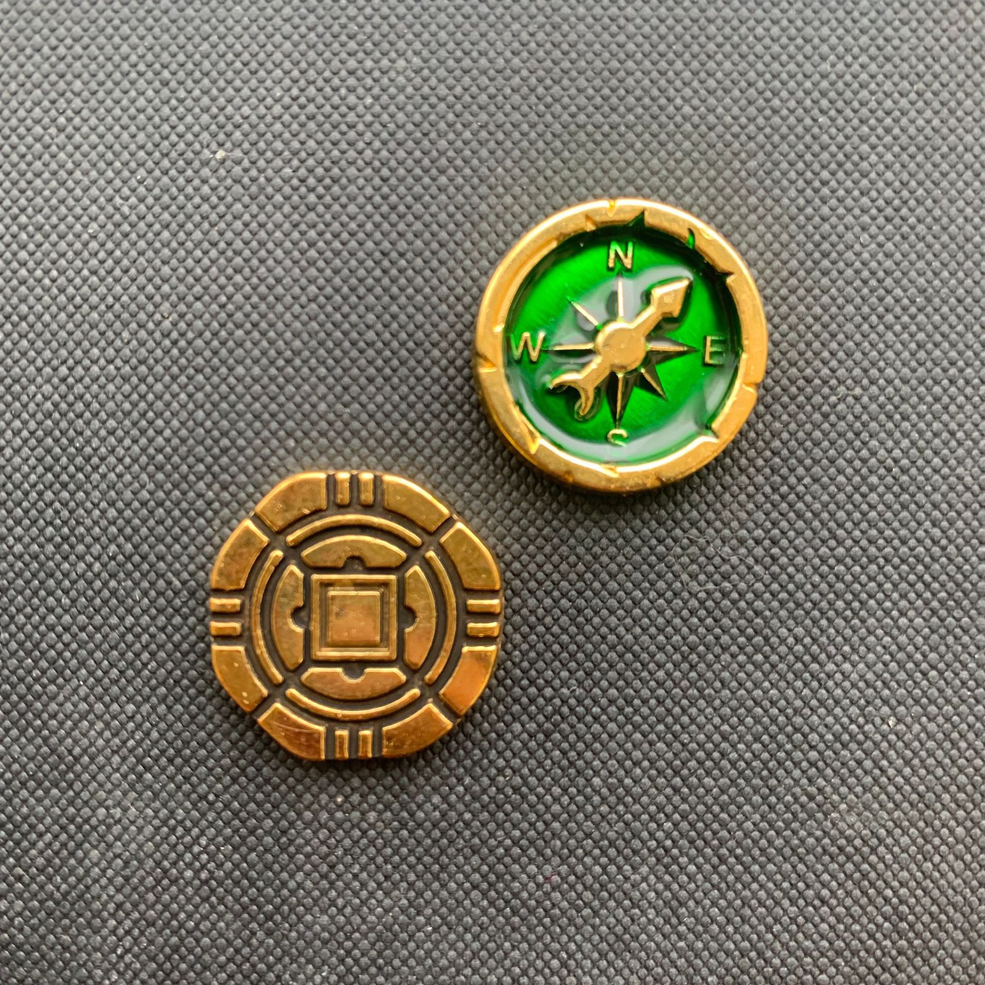 Lost Anak Ruins Board Game Accessories Gold Coin Compass Alloy Oil Drop Metal Indicator Non-3D Printing